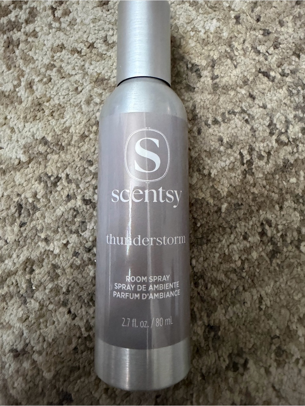 Scentsy Thunderstorm Room Spray - Silver